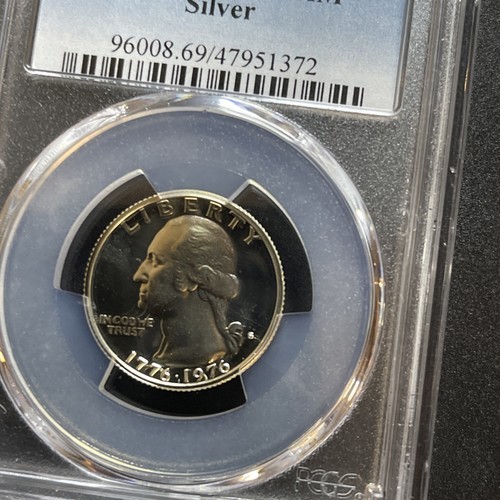 1776-1976-S SILVER PROOF BICENTENNIAL WASHINGTON QUARTER PCGS PR69DCAM 47951372 - Picture 6 of 17