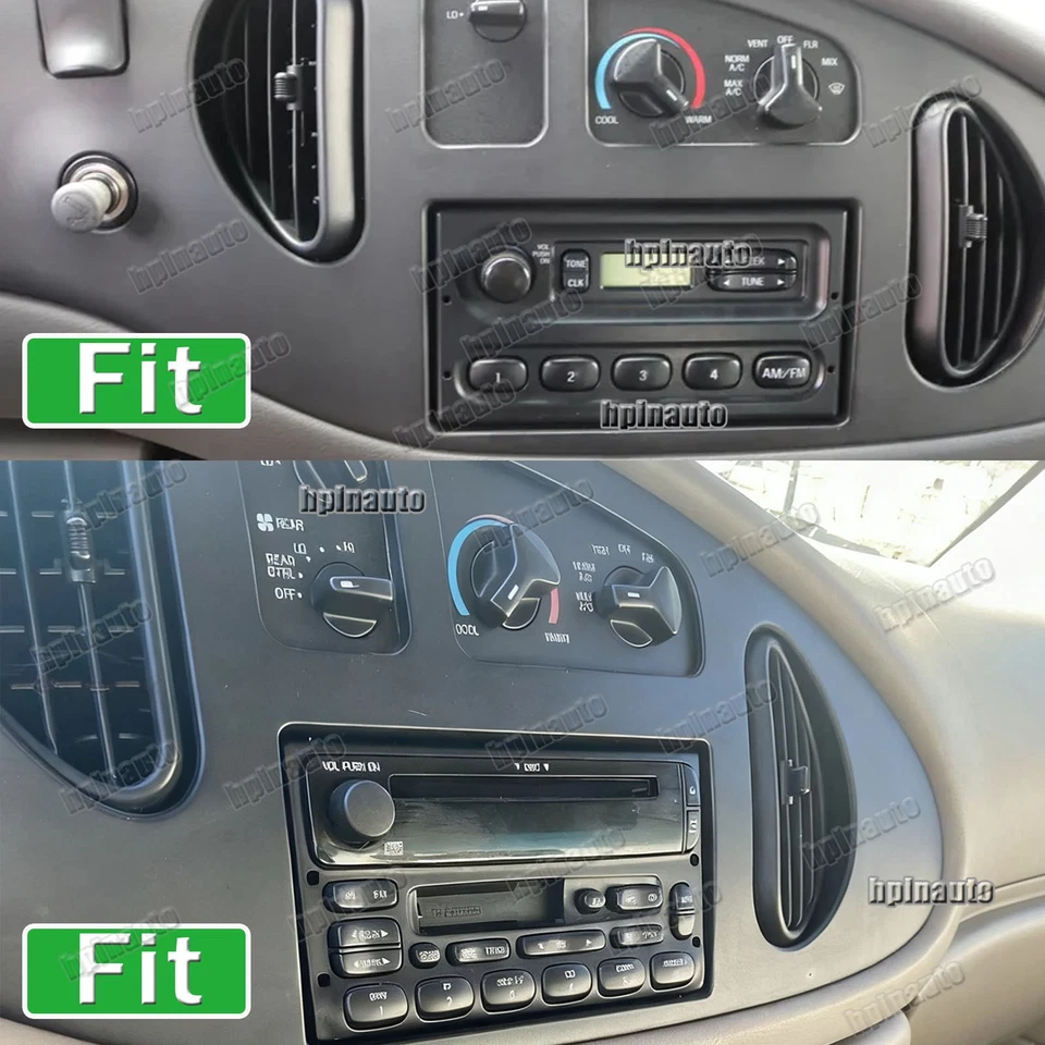 Carplay 立体声收音机 Android 15 GPS 适用于 1998 - 2008 福特 E150 E250 E350 Super Duty — 第 2/4 张图片