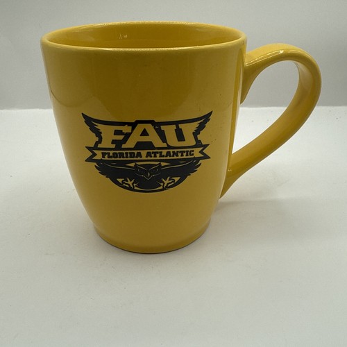 FAU Florida Atlantic University Coffee Mug Cup Yellow Gold
