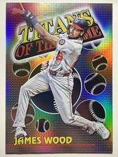 2026 Topps Series 1 - James Wood (#TOG-15) - Titans Of The Game - Nationals