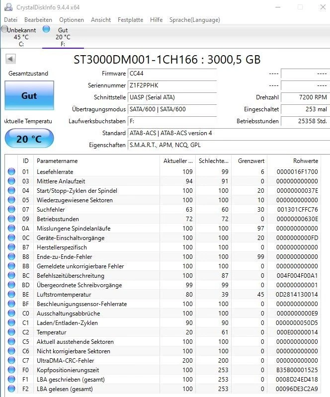 Seagate Barracuda ST3000DM001 3 TB SATA III Festplatte 7200 RPM 64MB Interne HDD - Bild 3 von 3