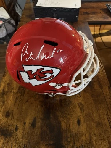 Patrick Mahomes Signed Autograph Kansas City Chiefs FullSize Replica Helmet JSA