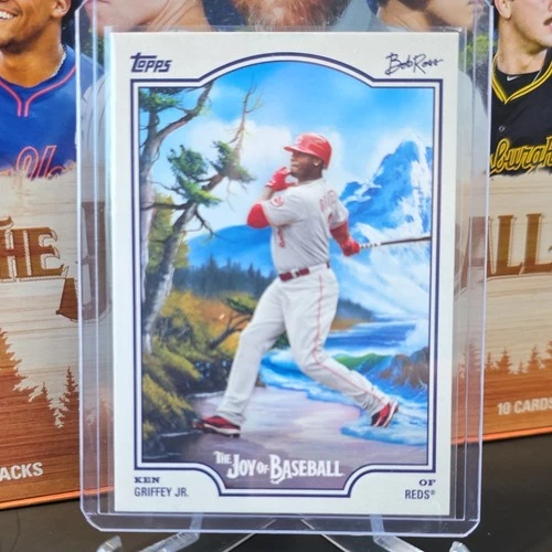 2025 Topps X Bob Ross The Joy of Baseball Ken Griffey Jr. #54 Reds Base Card