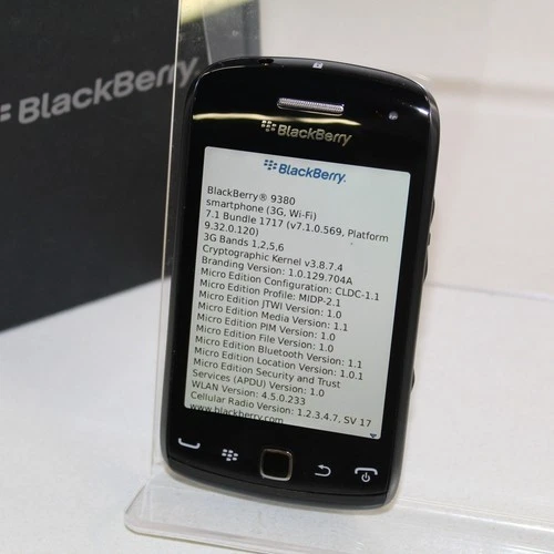  Blackberry Curve 9380 (Claro) 智能手机 QWERTY 3G WiFi - 黑色, 512MB  — 第 2/4 张图片