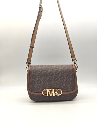 MICHAEL KORS Parker logo monogram faux-leather small crossbody - Brown(Modified) - Picture 6 of 12
