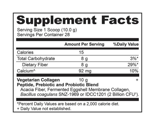Ancient Nutrition Vegetarian COLLAGEN PEPTIDES 10 oz 28 Serv Natural hair skin - Picture 2 of 3