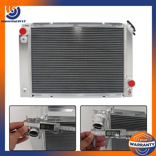 Aluminum Radiator For Pontiac Fiero 1984 1985 86 87 1988 2.5L 2.8L 3 Row AT 52mm - Picture 3 of 13