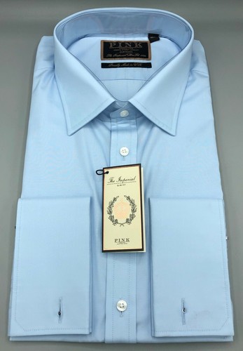 THOMAS PINK Finest 170's Blue Shirt UK:17,5, EU:44, UVP:175£! Neu mit Etikett, Slim Fit - Bild 10 von 10