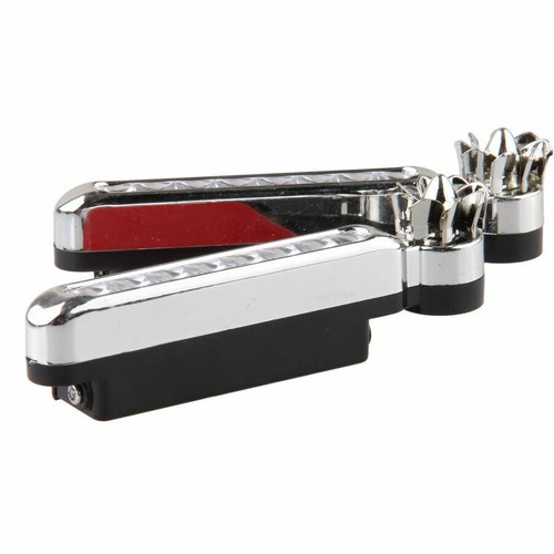 2Pcs Blue 8 LED Wind Turbine Powered Car Auto Day Fog Exterior Lights Headlight - Picture 7 of 12