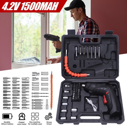 Cordless Screwdriver Rechargeable Electric Screw Driver Portable Power Tool - Picture 6 of 12