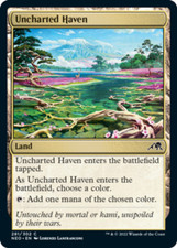 Uncharted Haven Light Play, English Magic the Gathering MTG Kamigawa: Neon Dynas