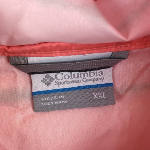 Columbia Women's Side Hill Omni Shade Windbreaker Jacket XXL Pink Packable, Hood - Picture 14 of 20