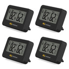 4PCS Mini Digital Hygrometer and Thermometer,Reptile Thermometer with Magnetic &