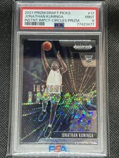2021 Panini Prizm DP JONATHAN KUMINGA RC #17 CIRCLES PRIZM INSTANT IMPACT PSA 9 