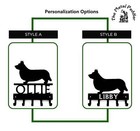 Cardigan Welsh Corgi Personalized Key Holder and Leash Hanger – 5 Hooks