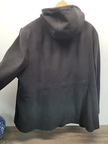 London Fog Double Breasted Hooded Womens Styled Wool Fall Winter Coat 3XL - Picture 12 of 13