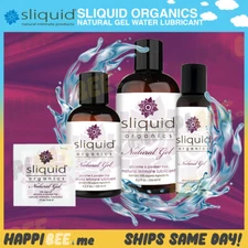 Sliquid Organics Natural Gel Water Lubricant🍯Anal Relax REAL FEEL Glide Lube