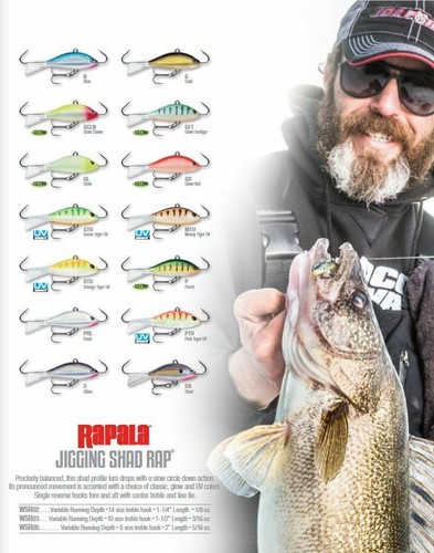 Rapala WSR 02 03 05 Jigging Shad Rap colori a scelta dimensioni e quantità nuovo con scatola - Foto 3 di 17