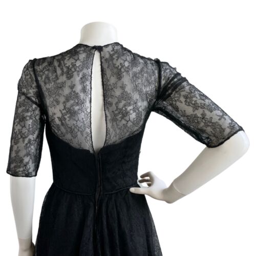 Vintage 50er Jahre schwarzes Kleid Spitze Reifrock Fit & Flare besondere Anlässe Gr. XS - Bild 9 von 9