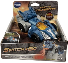 VTech Switch & Go Triceratops Race Car - Easy to Transform - New in Package
