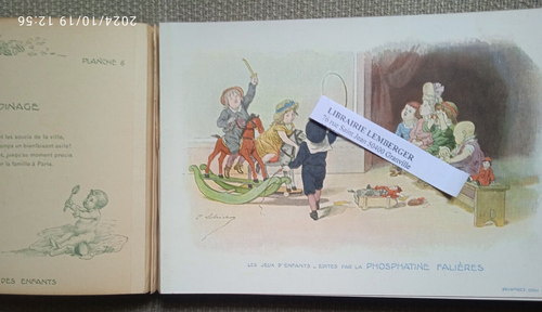 Lobrichon Die Kinderspiele Album komplett 28 pl. Fallières Devambez Phosphatin - Bild 10 von 11