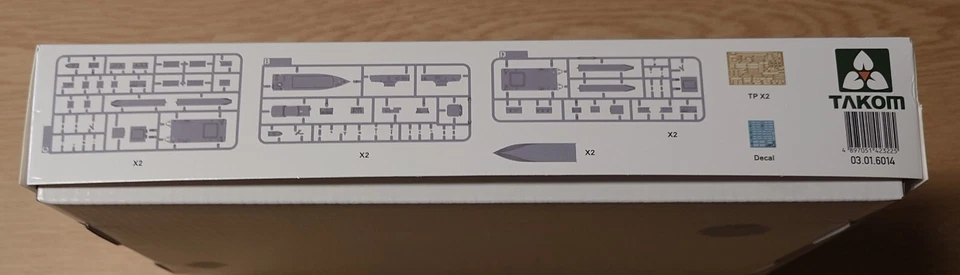 PR.23370 und Anti Sabotage Boat PR.21980 in 1/350 von Takom (6 Schiffe) - Bild 2 von 2