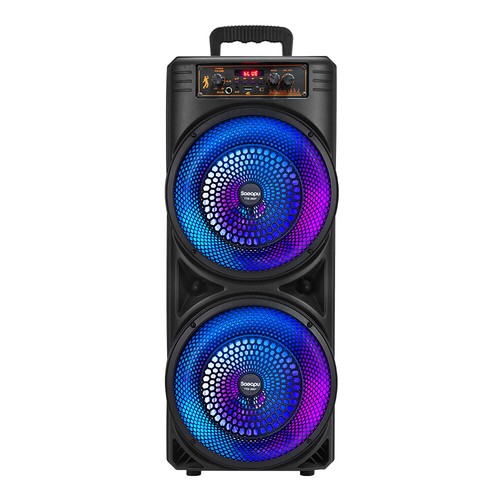 Dual 8.5'' Bluetooth Party Speaker Subwoofer Heavy Bass Sound System w Microphon - Picture 14 of 18