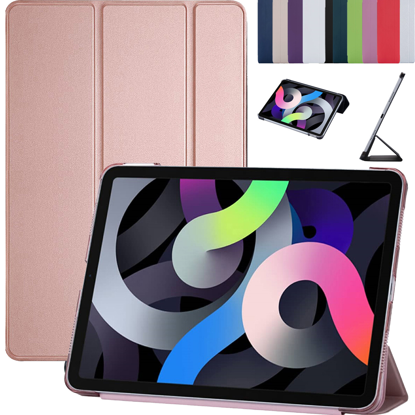 Smart Case for iPad 10th 9/8/7/10.2/6/5th Generation 9.7 Air 1/2/3/5 Pro 11 Mini