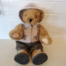 Vintage Vermont  Teddy Bear Company 17" Jointed Brown Hiking Bear NICE 