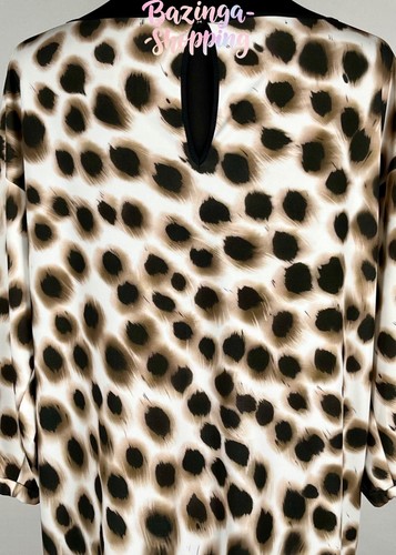 🌿 Extravagantes Designer Kleid Marc Cain creme schwarz Leo modern chic N4 🌿 - Bild 9 von 10