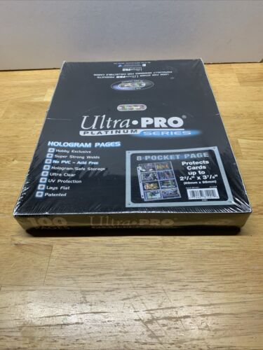 Ultra Pro Platinum Serie 8 Taschen Aufbewahrungsseiten 2-3/4" x 3-7/8" Taschen (100ct)