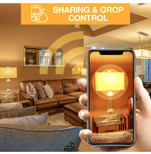 4Pack Smart LED Clear Bulb E26 Warm&cool 6W 650Lumens Dimmable Alexa&Google Home - Picture 6 of 9