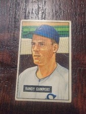 1951 Bowman Baseball Card #59 Randy Gumpert - Good Crease