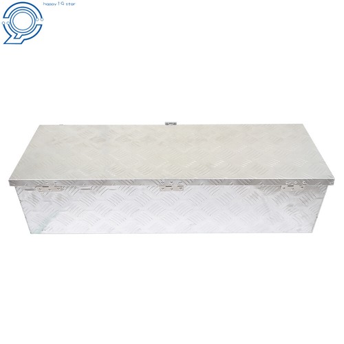 Aluminum Pick Up Truck Bed Tool Boxes 39"X13"X10" 5 Bar Tread+ lock & Keys - Picture 4 of 17