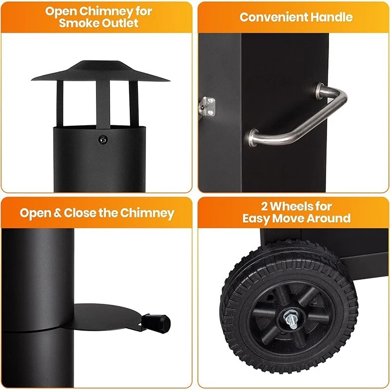 Деревянная печь для пиццы гриль с колесами водонепроницаемый чехол для улицы - Изображение 4 из 4