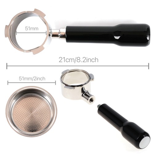 54mm Coffee Permanent Filter Bottomless Portafilter Reusable Filter for Breville - Bild 2 von 17