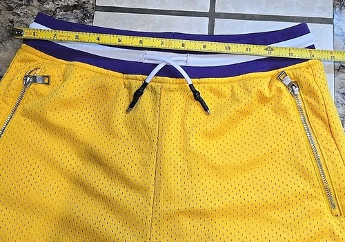 Taylor Made Brand  LA Youth 16 Athletic Be Legendary Yellow Basketball Shorts  - Picture 10 of 15