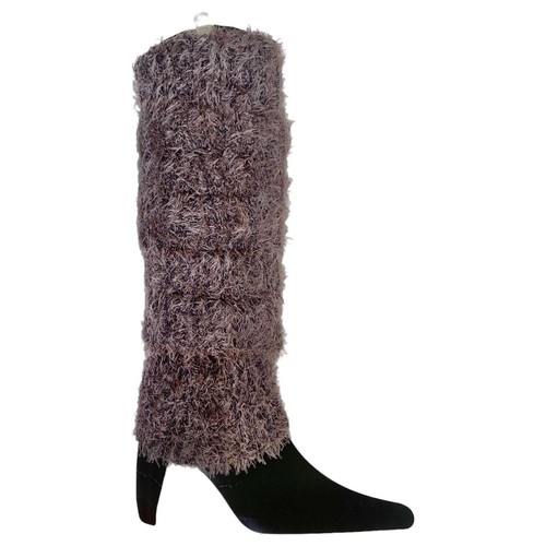 Fluffy Leg Warmers Knitted Socks 80s Dance Disco Party Costume for Women Ladies - Picture 8 of 10