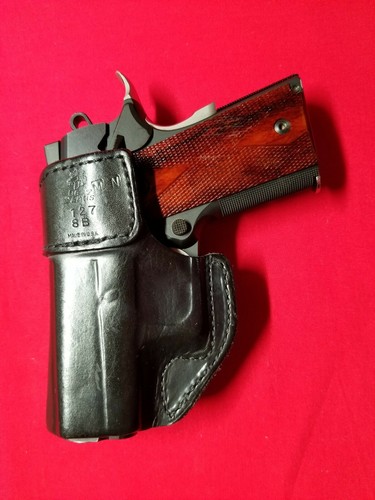 Desantis 1911/1911A1 Detective Size Frame Black Inside Waist Holster. 127/8B USA - Picture 2 of 8