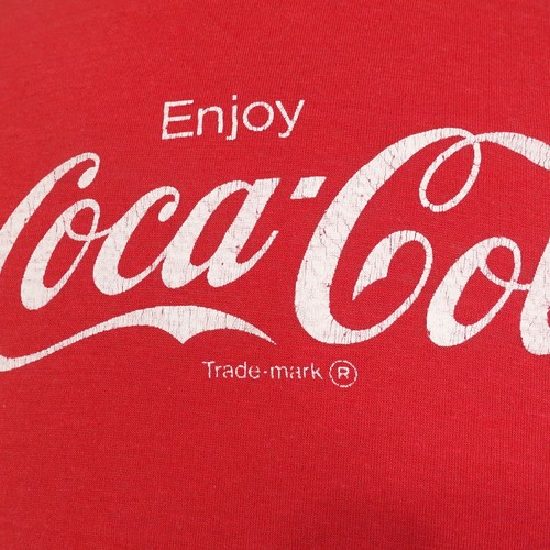 VINTAGE ENJOY COCA-COLA LOGO USA MADE PROMO SINGLE STITCH TSHIRT XL - Picture 2 of 10