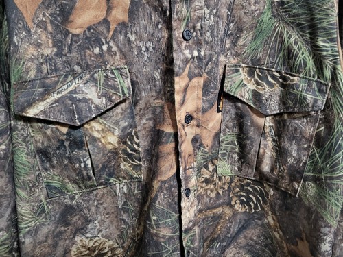 True Timber Camouflage Jagd Knopf Langarm Hemd Herren MEDIUM Heavyweight - Bild 4 von 4