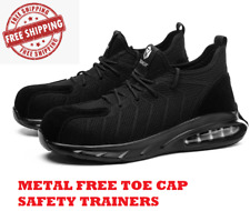 NEW MENS WOMENS NON STEEL TOE CAP TRAINERS COMPOSITE TOE METAL FREE SAFETY BOOTS
