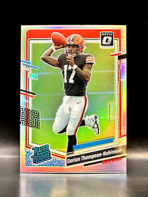 Dorian Thompson-Robinson 2023 Donruss Optic Rated Rookie Silver Holo Prizm #225