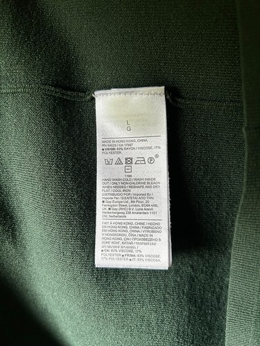 NWOT BR Banana Republic Sz L Polo Wrap Midi Sweater Dress Moonlight Forest Green - Picture 9 of 10