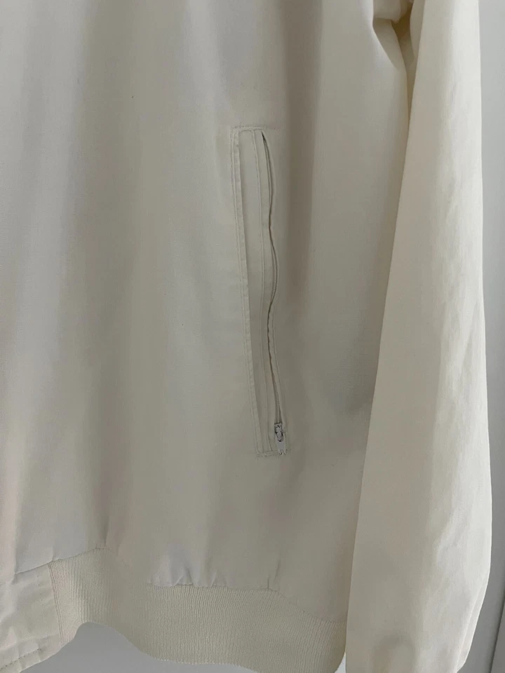 Chaqueta Bomber Arnold Palmer Arnie De Colección - Para Hombre XL - Cremallera Completa - Blanca Foto 4 de 4