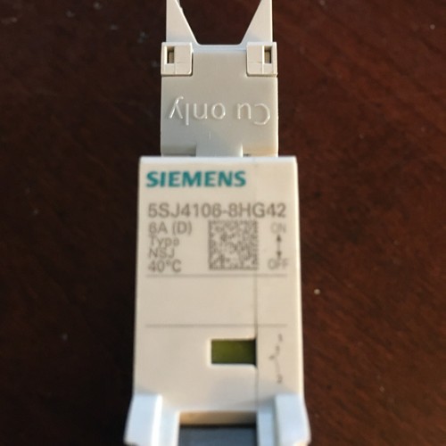 Siemens 5SJ4106-8HG42 Circuit Breaker 10kA 1-Pole 6 Amp 277V D Trip Class - Bild 2 von 3