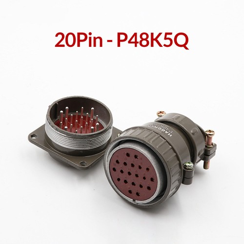 Socket Round Multipole Connector Bulkhead Solder P48 Screw Type Aviation Plug - Picture 9 of 10