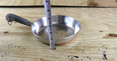 Revere Ware Lot of 13 4.5qt, 9", 8", 7", Fry Pan Saucepan Vtg Cooper Bottom USA - Picture 8 of 20