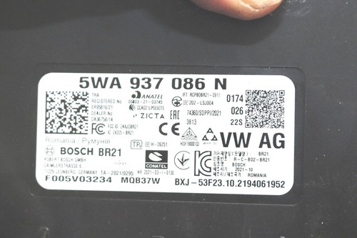 VW Audi Seat Skoda 5WA937086N Bordnetzsteuergerät Steuergerät 5WA937086BB - Picture 3 of 3