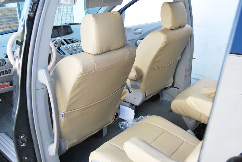 IGGEE S.LEATHER CUSTOM FIT SEAT COVER FOR 2004-2010 NISSAN QUEST - Image 2 of 4